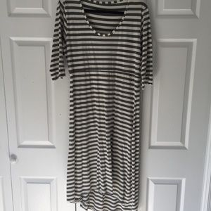 Striped Horny Toad Midi dress